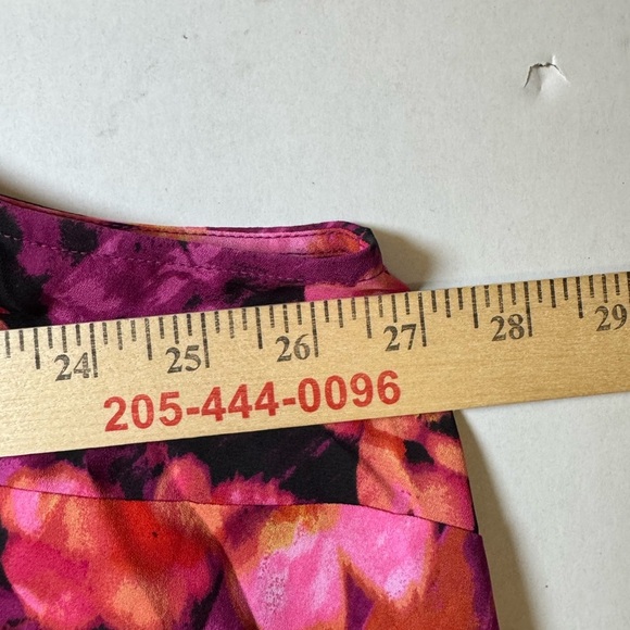 Talbots Pink & Purple Floral Sleeveless Blouse - Picture 4 of 7